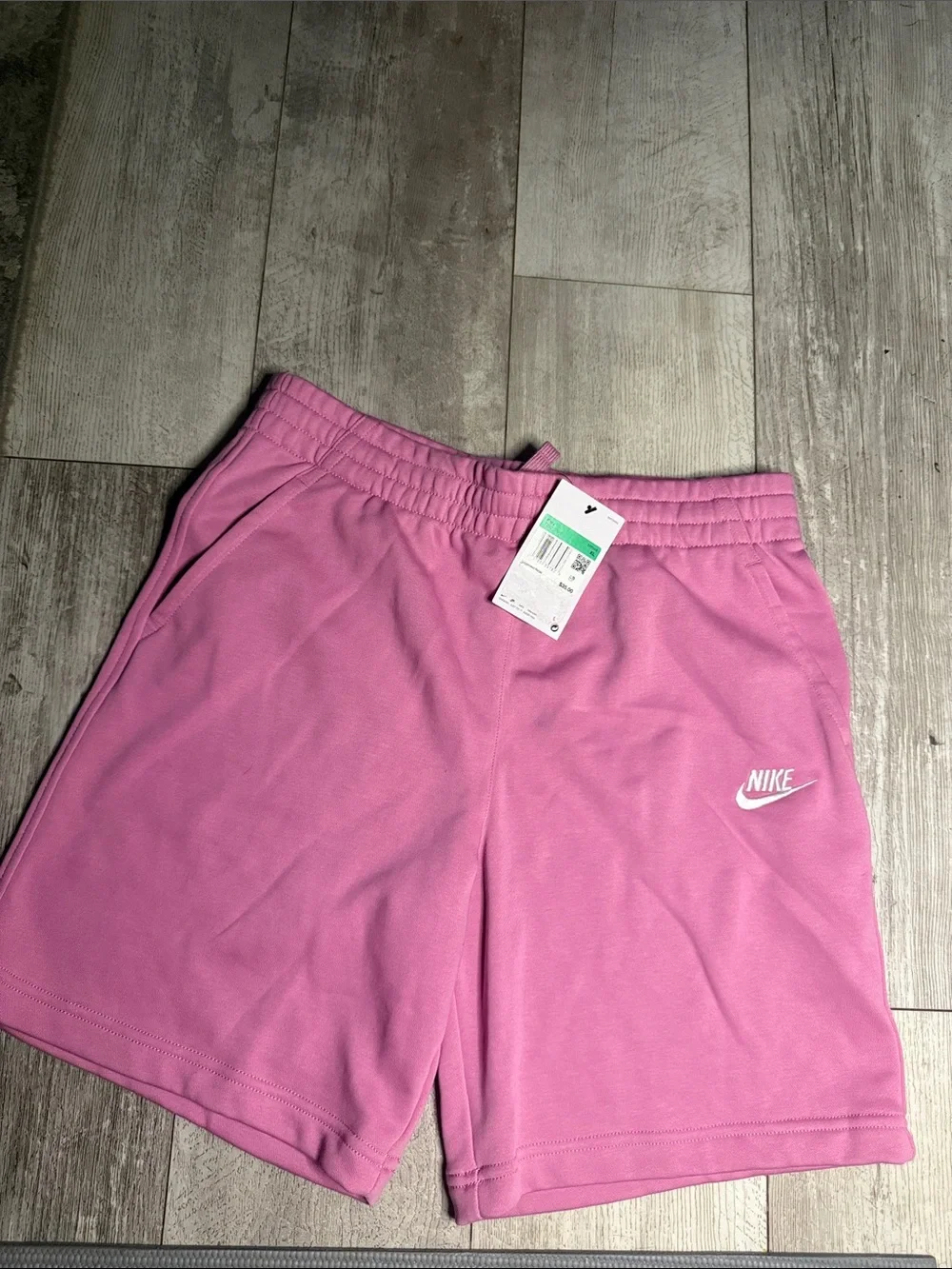 Nike Pink Shorts with White Logo